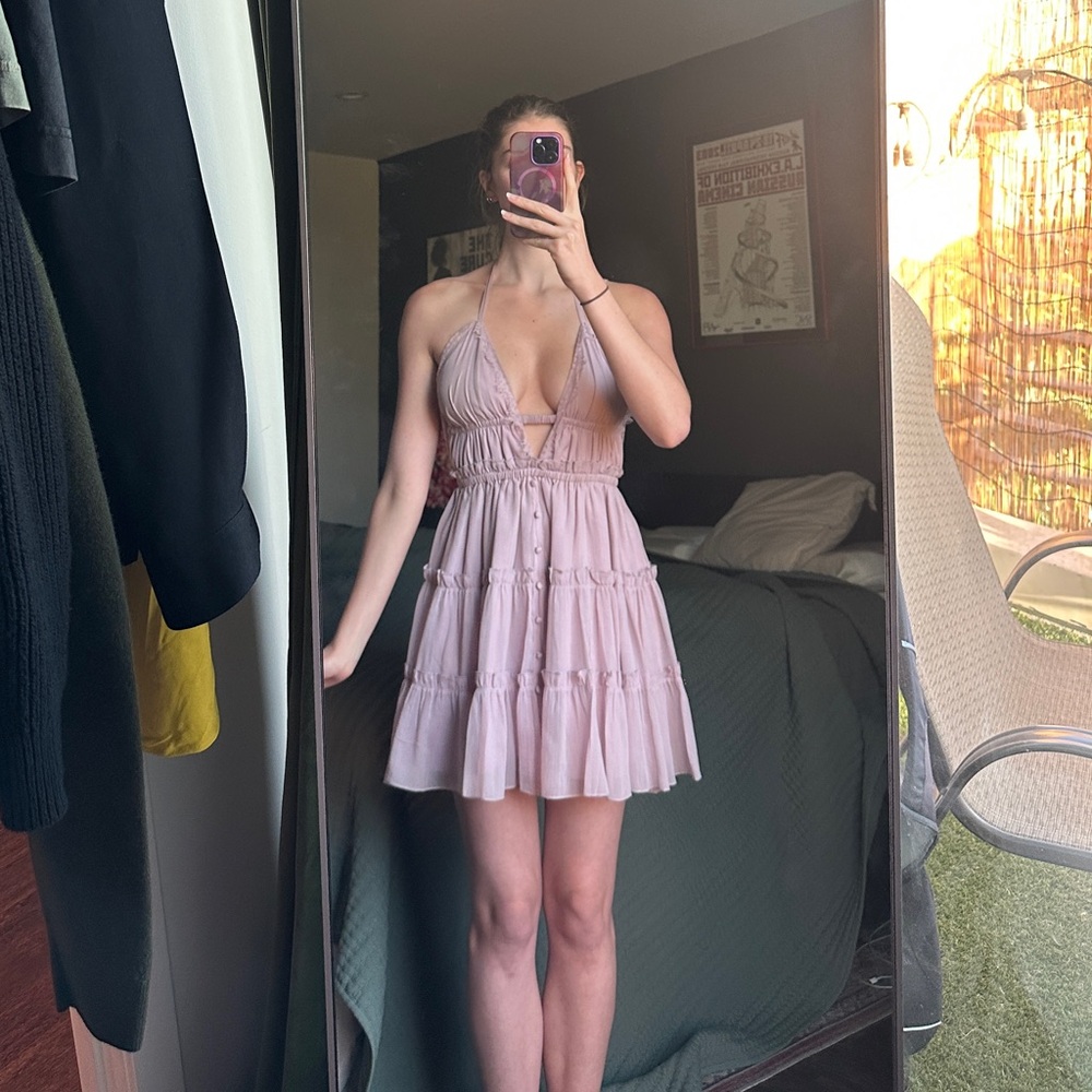Likac Halter Mini Dress